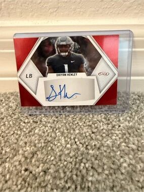 Sage Daiyan Henley Autograph Card - Red & Blue Accents